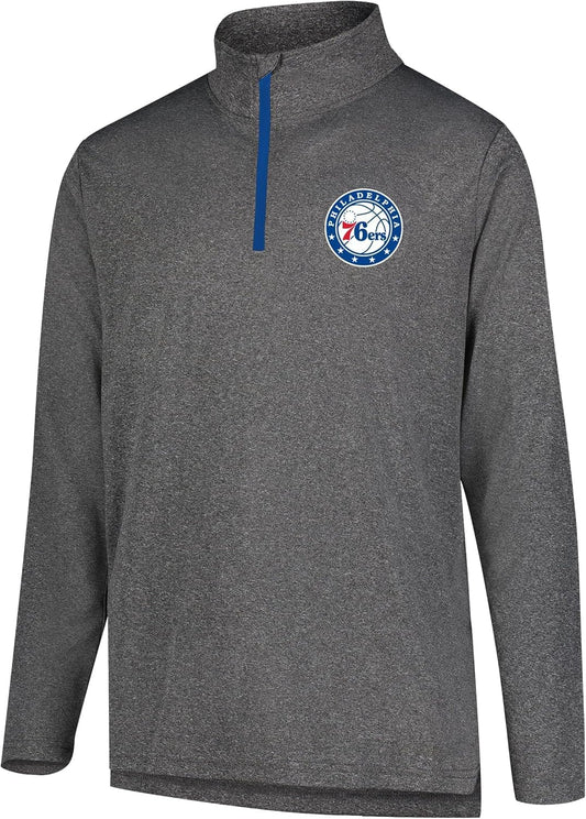 NBA Mens Quarter Zip Pullover Long Sleeve Tee