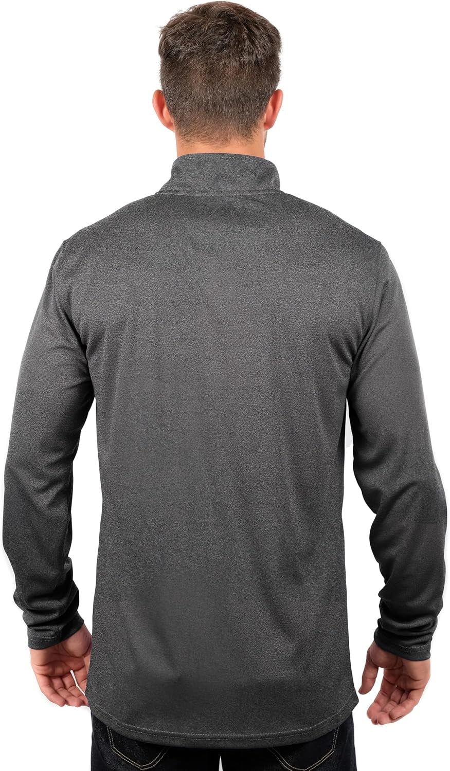 NBA Mens Quarter Zip Pullover Long Sleeve Tee